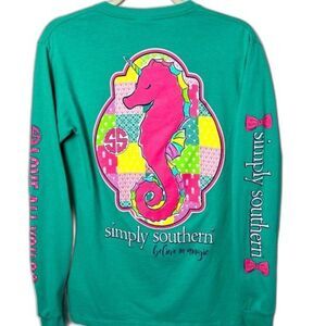 Simply Southern “Believe In Magic” Long Sleeve Top Size S